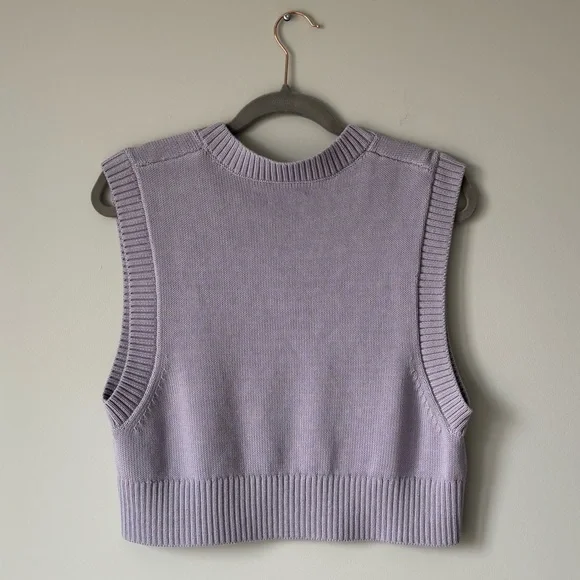 Aritzia TNA Marcy Lavender Sweater Vest - Picture 2 of 4